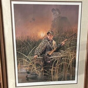 Hunter's Reflection Framed Art Print